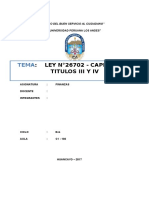 RESUMEN DE LOS TITULOS III Y IV de La Ley 26702