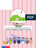 I. CAPÍTULO. El Currículo en Educación Parvularia Como Práctica Pedagógica Integral e Inclusiva