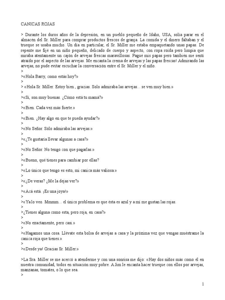 Canicas Rojas | PDF | Ocio
