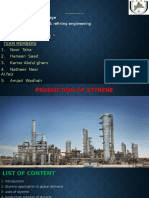 Oil & gas engineering college project on styrene production