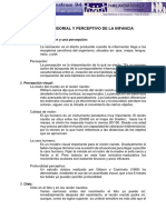 Desarrollo Sensorial y Perceptivo en La Infancia