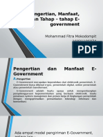 Pengertian, Manfaat Dan Tahap-Tahap E-Government