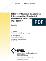 IEEE 1547 National Standard For Interconnecting Distributed Generation: How Could It Help My Facility?