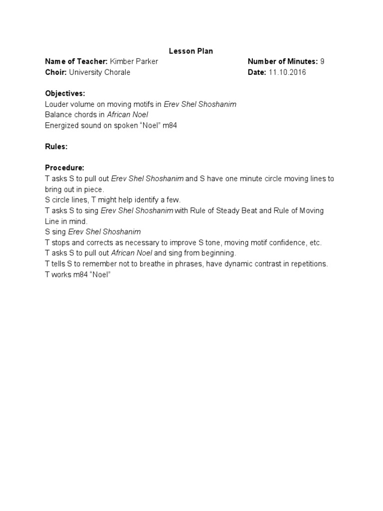 Uclessonplan | PDF