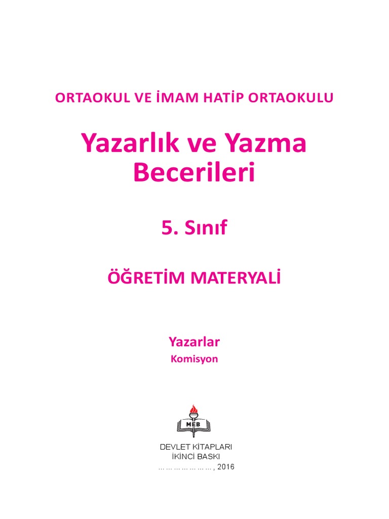Yazarlık Ve Yazma Becerileri | PDF