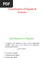 Classification of Signals & Systems