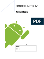 Modul Praktikum Tik Iv: Android