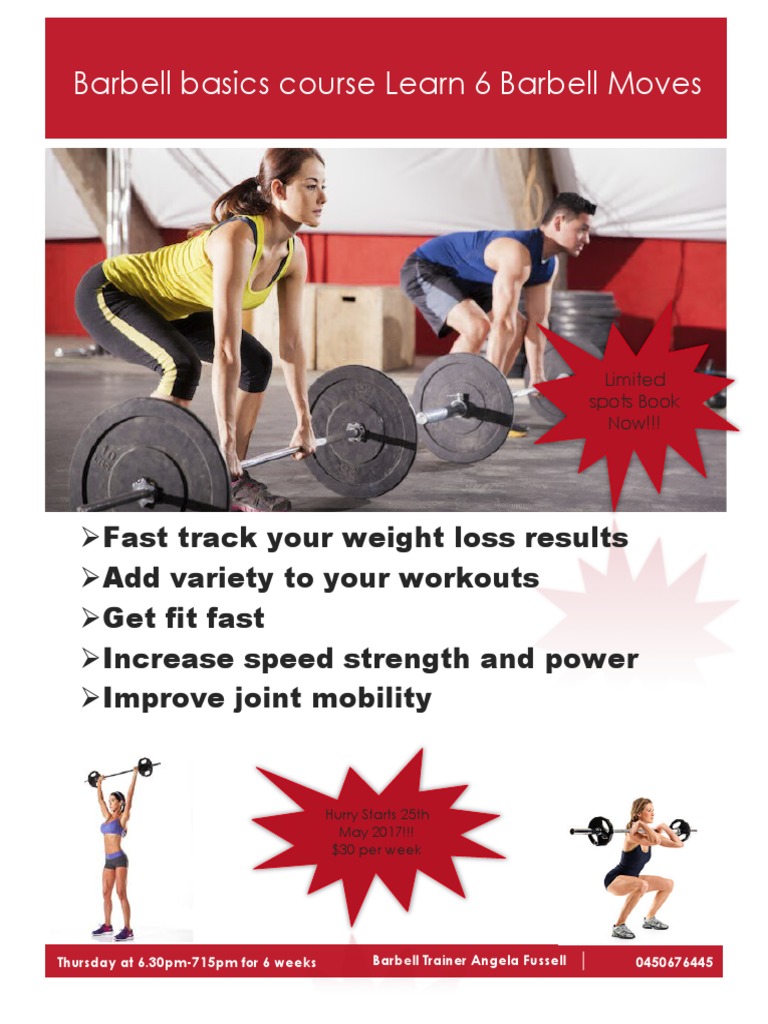 Barbell Basics Course: 6 Moves to Fit | PDF | Wellness