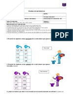 Prueba Diagnostico Matematica 2°