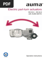 Electric Part-Turn Actuators: SG 03.3 - SG 04.3 With Auma Matic