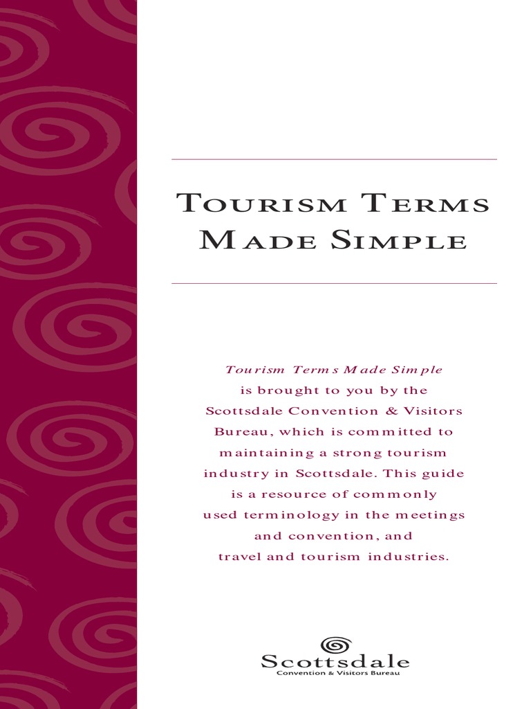 Dictionary Tourism Terms PDF PDF Travel Agency Hotel