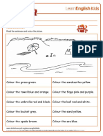 Colouring Pages Beach PDF