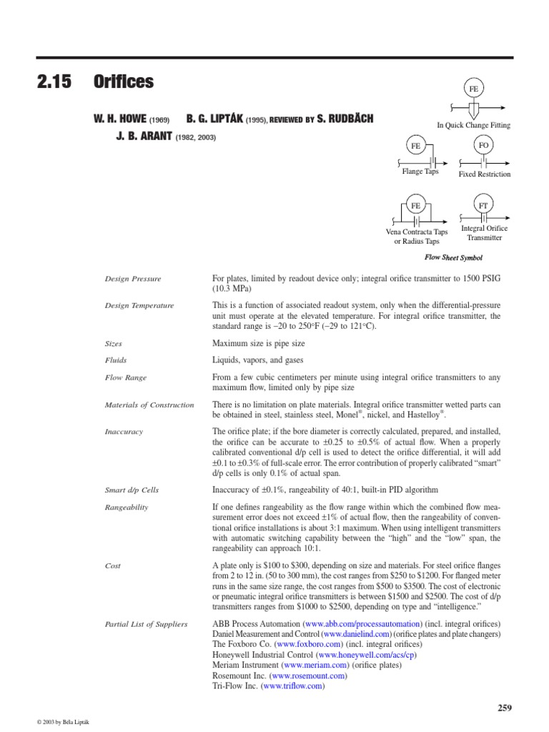 Orifice Plate Sizing PDF | PDF | Flow Measurement | Reynolds Number