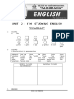 Unit 2: I M Studying English: Vocabulary