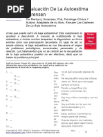 EvaluacionDeLaAutoestimaSorensen