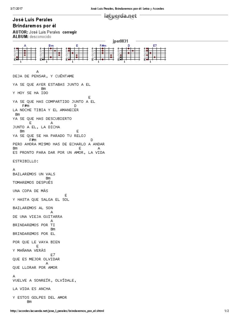 Jose Luis Perales Y Como Es El Letra