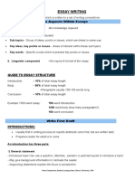 Essay Writing Workshop Notes PDF