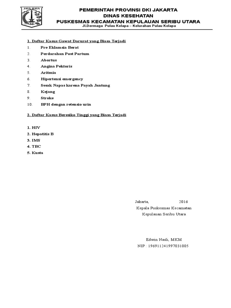 10 Kasus Gawat Darurat Di Puskesmas Guru Galeri