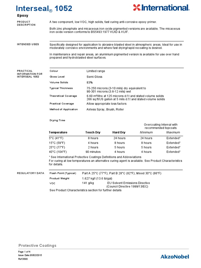 Interseal 1052 Safety Paint