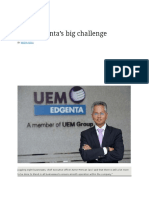 UEM Edgenta's Big Challenge: Monday, 23 May 2016