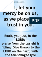 Lord, Let Your Mercy Be On Us, As We Place Our Trust in You