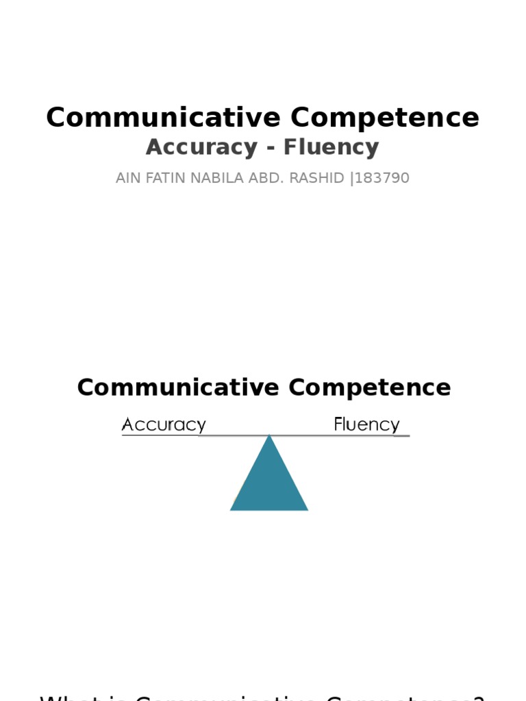 Balancing Accuracy and Fluency in Communication | PDF | Wellness