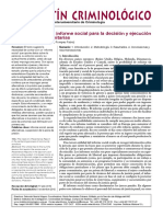 Boletín Criminológico: La Necesidad de Un Informe Social para La Decisión y Ejecución de Las Penas Comunitarias