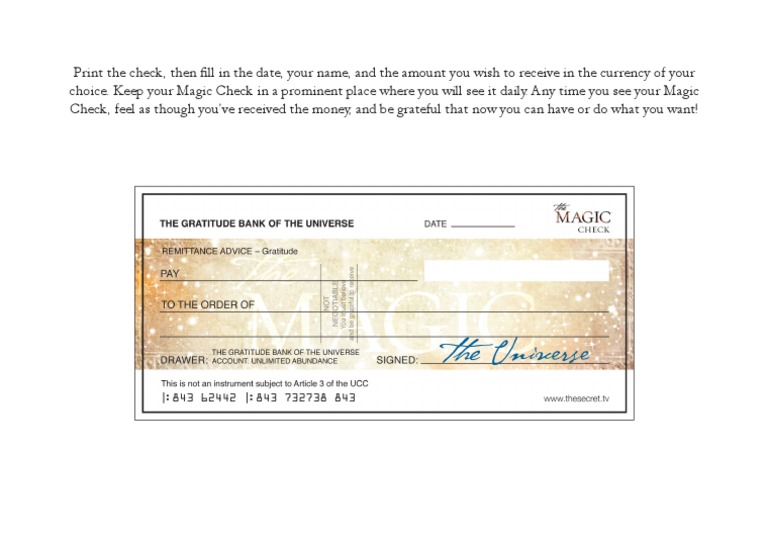 Magic Check Instructions and Usage | PDF | Self-Improvement