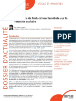 Dossier D Actualite Ife N 63 Les Effets de L Education Familiale Sur La Reussite Scolaire Juin 2011