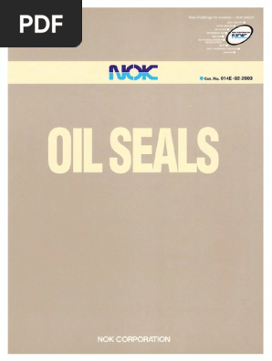 NOK Oil Seal | PDF | Motor Oil | Bearing (Mechanical)