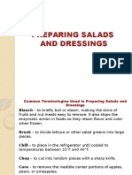 Preparing Salads and Dressings
