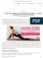 Top 10 Animal Flow Workouts For Strength, Stability and Coordination