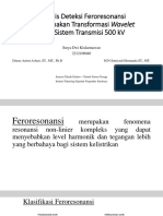 Paper's Presentation (Detection Analysis of Ferroresonance Using Wavelet)