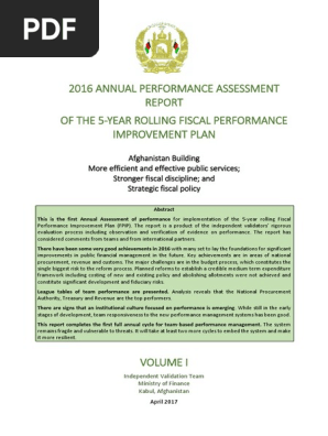 2016-Annual Performance Report V-I