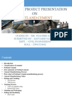 Final Year Project Presentation ON: Portland Cement