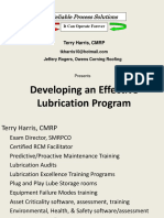 Developing An Effective Lubrication Program