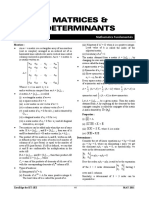 MATHS MATRICES & DETERMINANTS FUNDAMENTALS