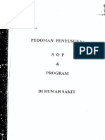 Pedoman Penyusunan Sop & Program Di RS PDF