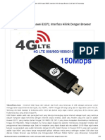 Review Modem USB Huawei E3372, Interface Hilink Dengan Browser - Life Style of Technology