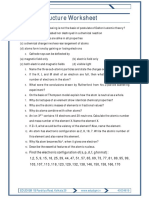 Atomic Structure Worksheet