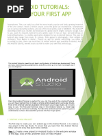 Android Tutorials: Build Your First App