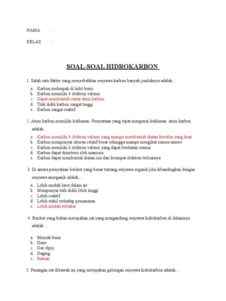 Faktor Yang Menyebabkan Senyawa Karbon Banyak Jumlahnya