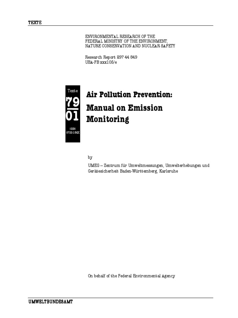Emission Monitoring Manual | PDF | International Organization For ...