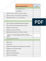 Material Description Electrical Power Distribution System: S.No QTY