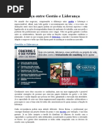 A Diferença Entre Gestão e Liderança