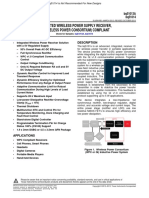 Integrated Wireless Power Supply Receiver, Qi (Wireless Power Consortium) Compliant