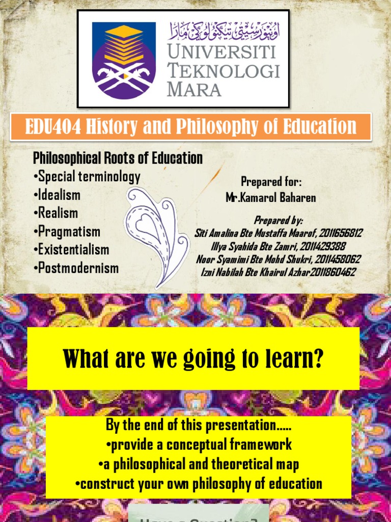 Philosophical Roots of Education ED220 | PDF | Pragmatism | John Dewey