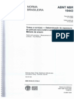 Tintas e Vernizes- Determinação Da Espessura Da Película Seca Sobre Superfícies Rugosas- Método de Ensaio