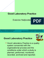 Good Laboratory Practice: Evsevios Hadjicostas