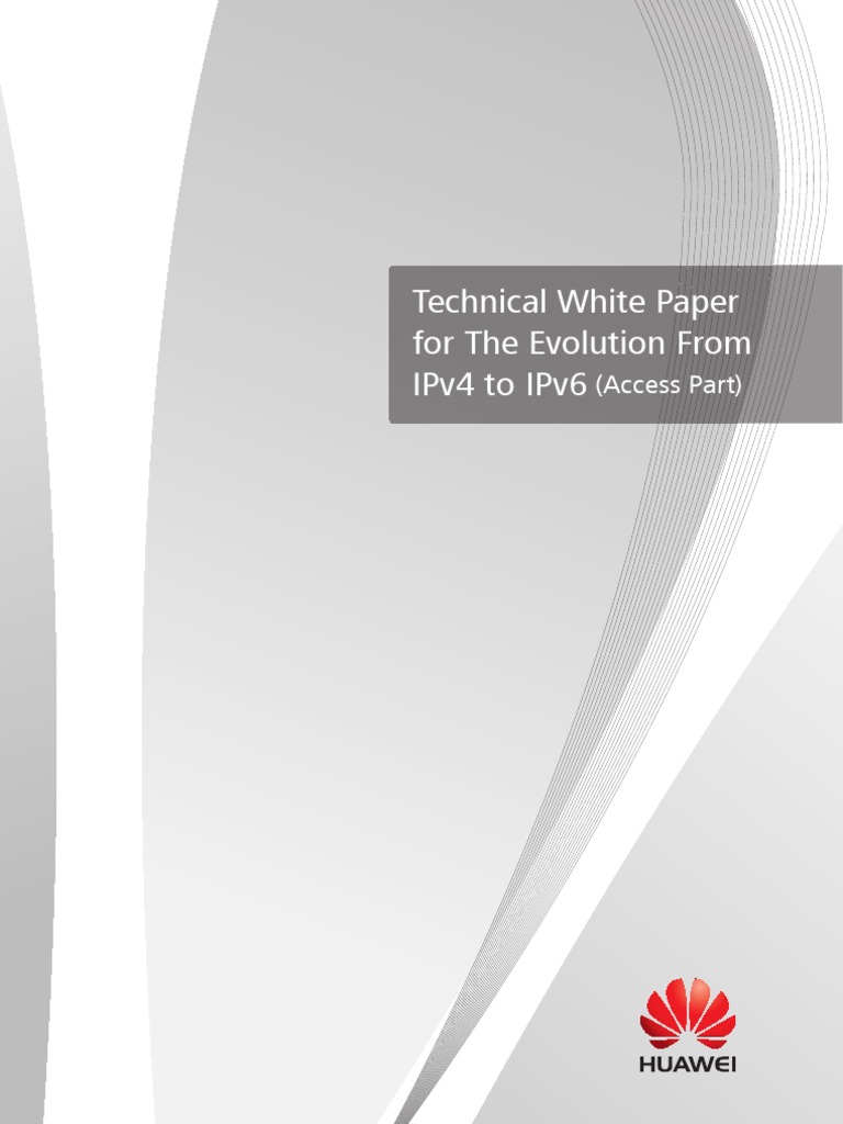 Technical White Paper For IPv6 Access | PDF | I Pv6 | Ip Address